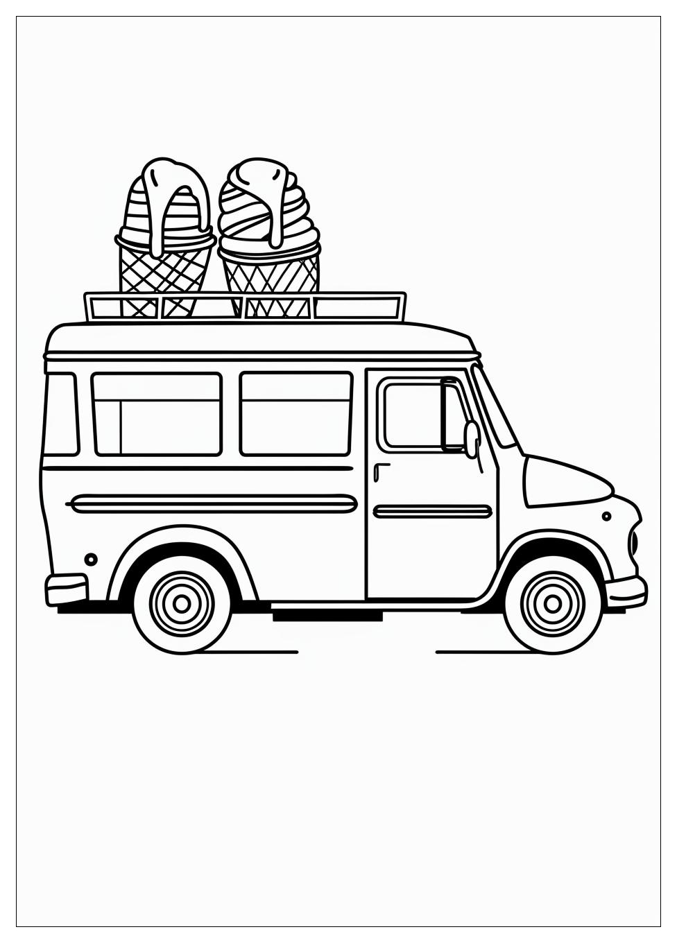 Ice Cream Truck Coloring Pages-7