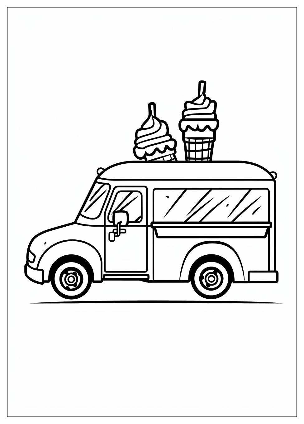 Ice Cream Truck Coloring Pages-9