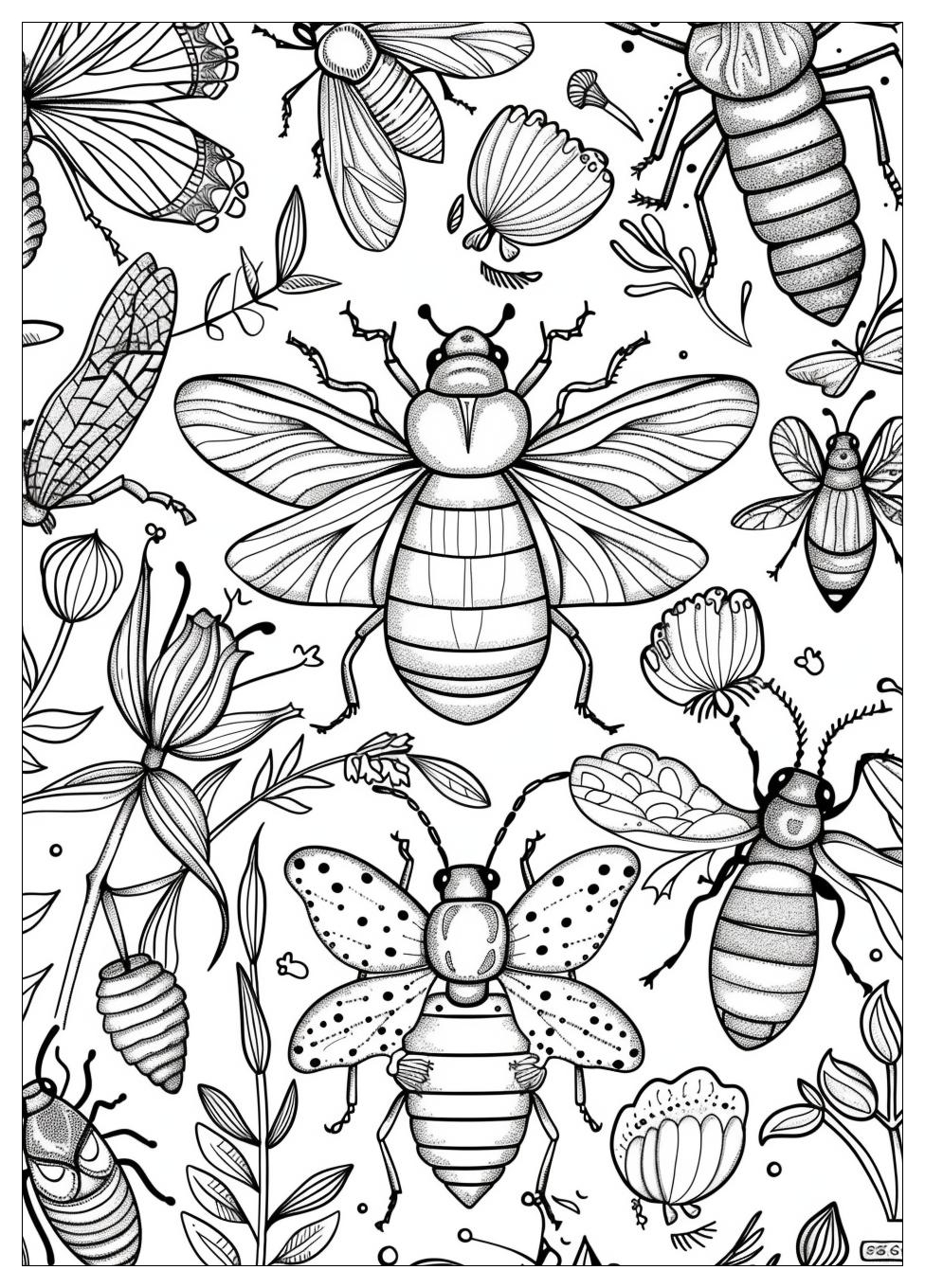 Insects Coloring Pages-17