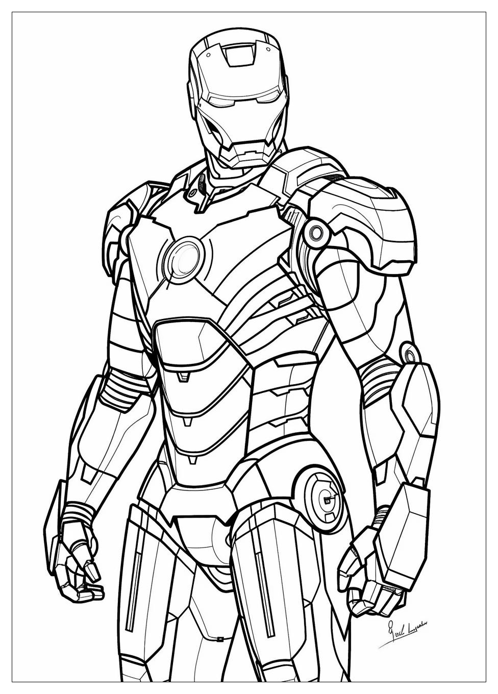 Iron Man Coloring Pages-5