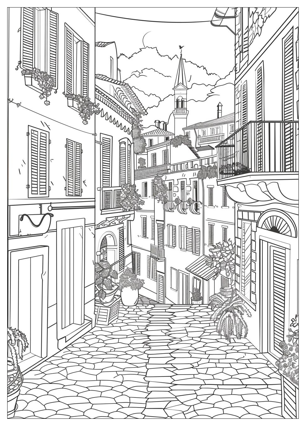 Italy Coloring Pages-14