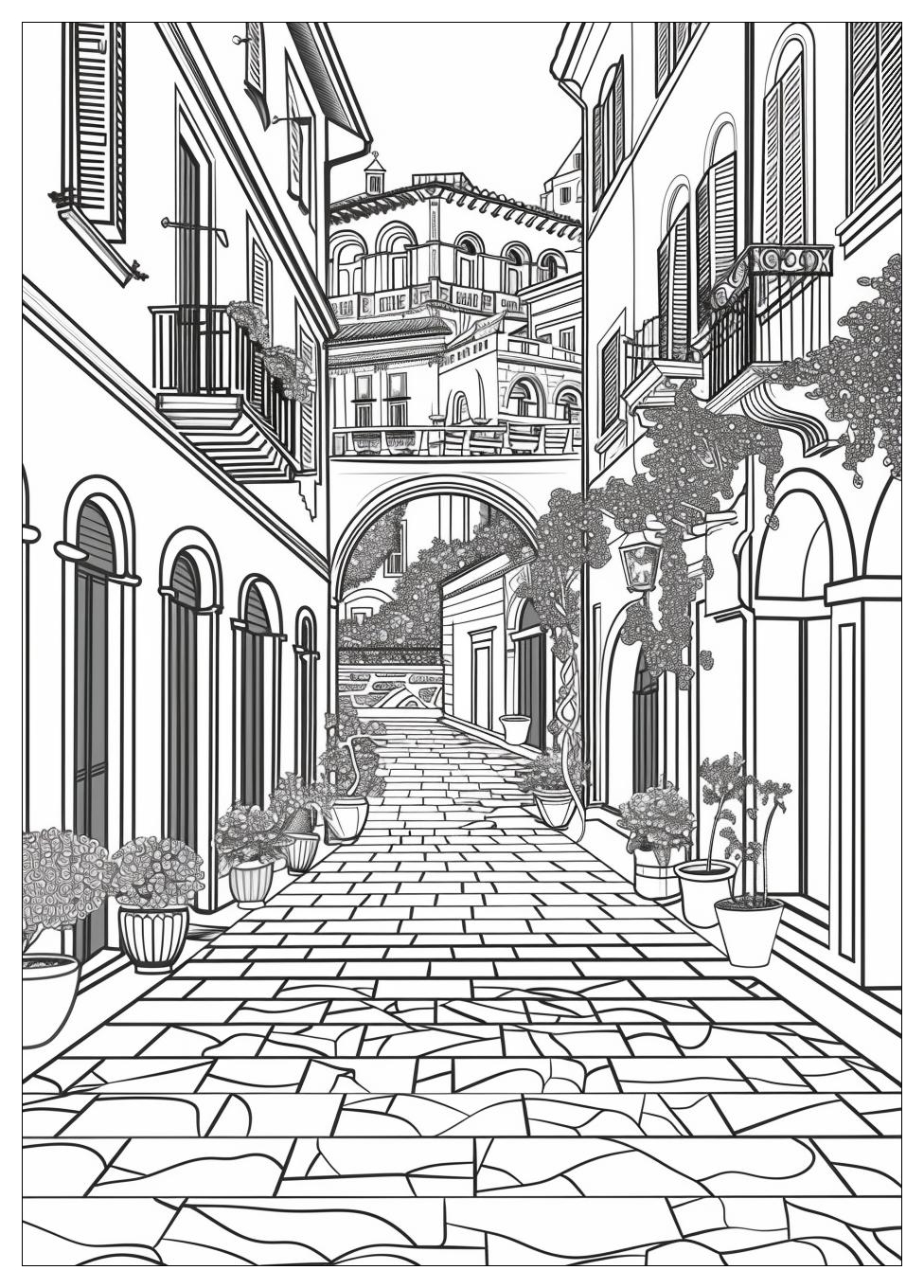 Italy Coloring Pages-17