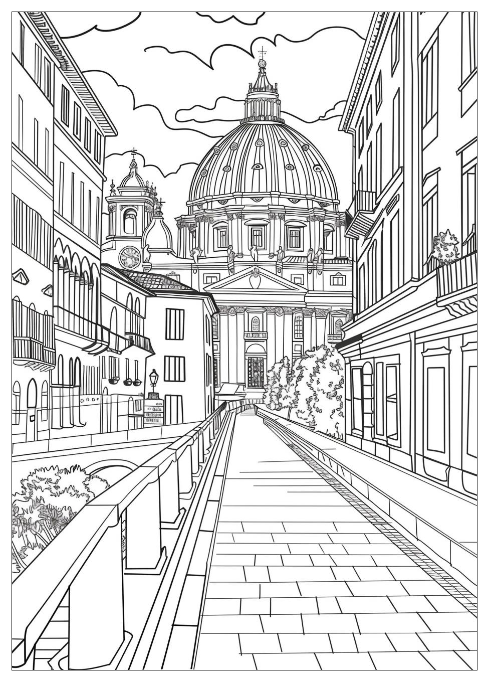 Italy Coloring Pages-19