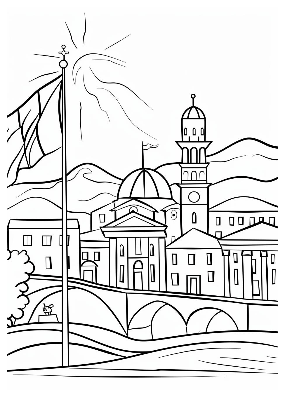 Italy Flag Coloring Pages-10