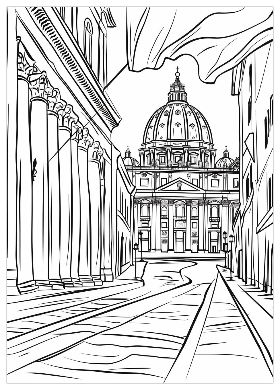 Italy Flag Coloring Pages-16