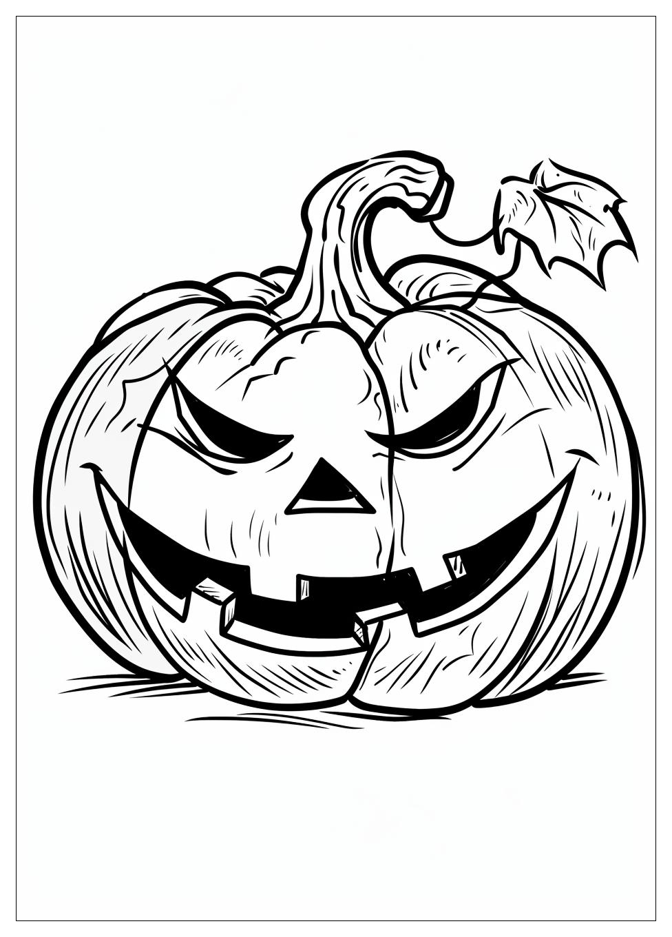 Jack O Lantern Coloring Pages-11