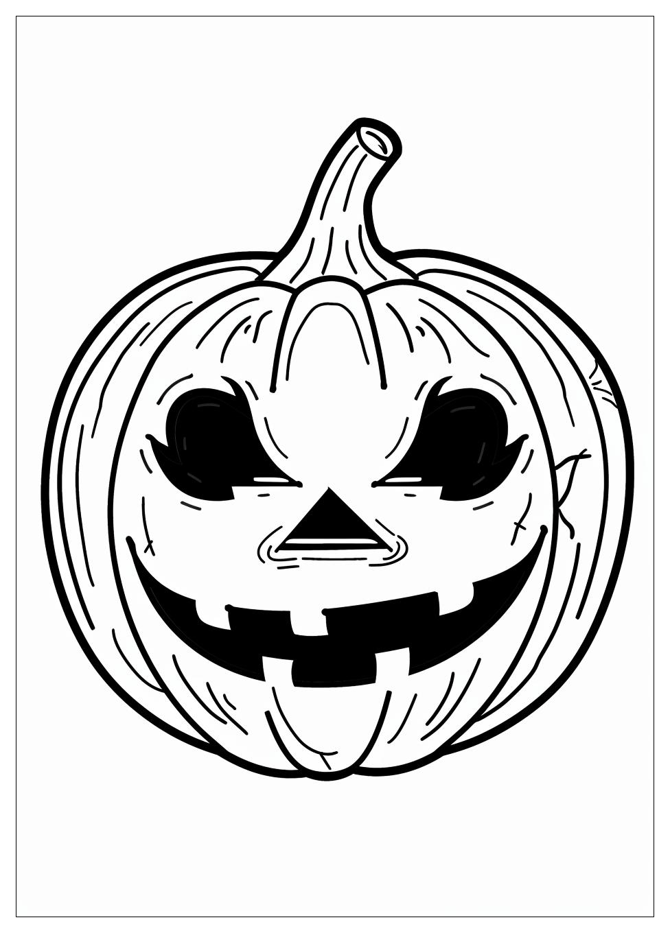 Jack O Lantern Coloring Pages-12