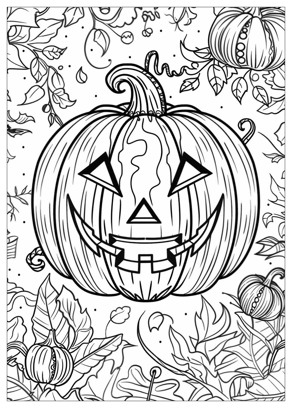 Jack O Lantern Coloring Pages-15