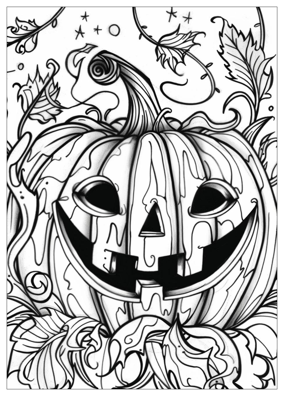 Jack O Lantern Coloring Pages-16