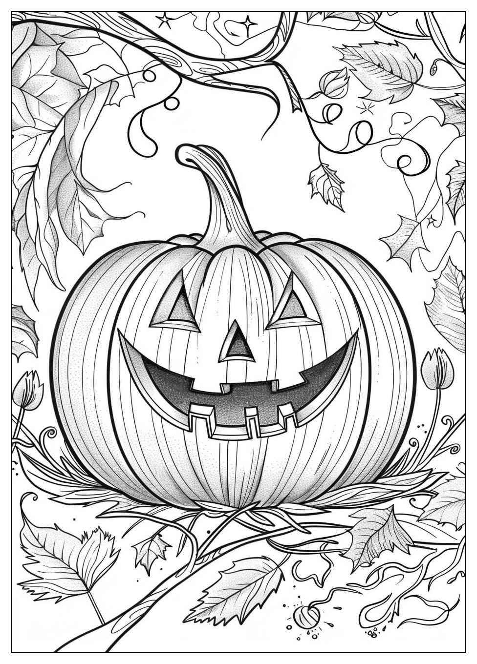 Jack O Lantern Coloring Pages-18