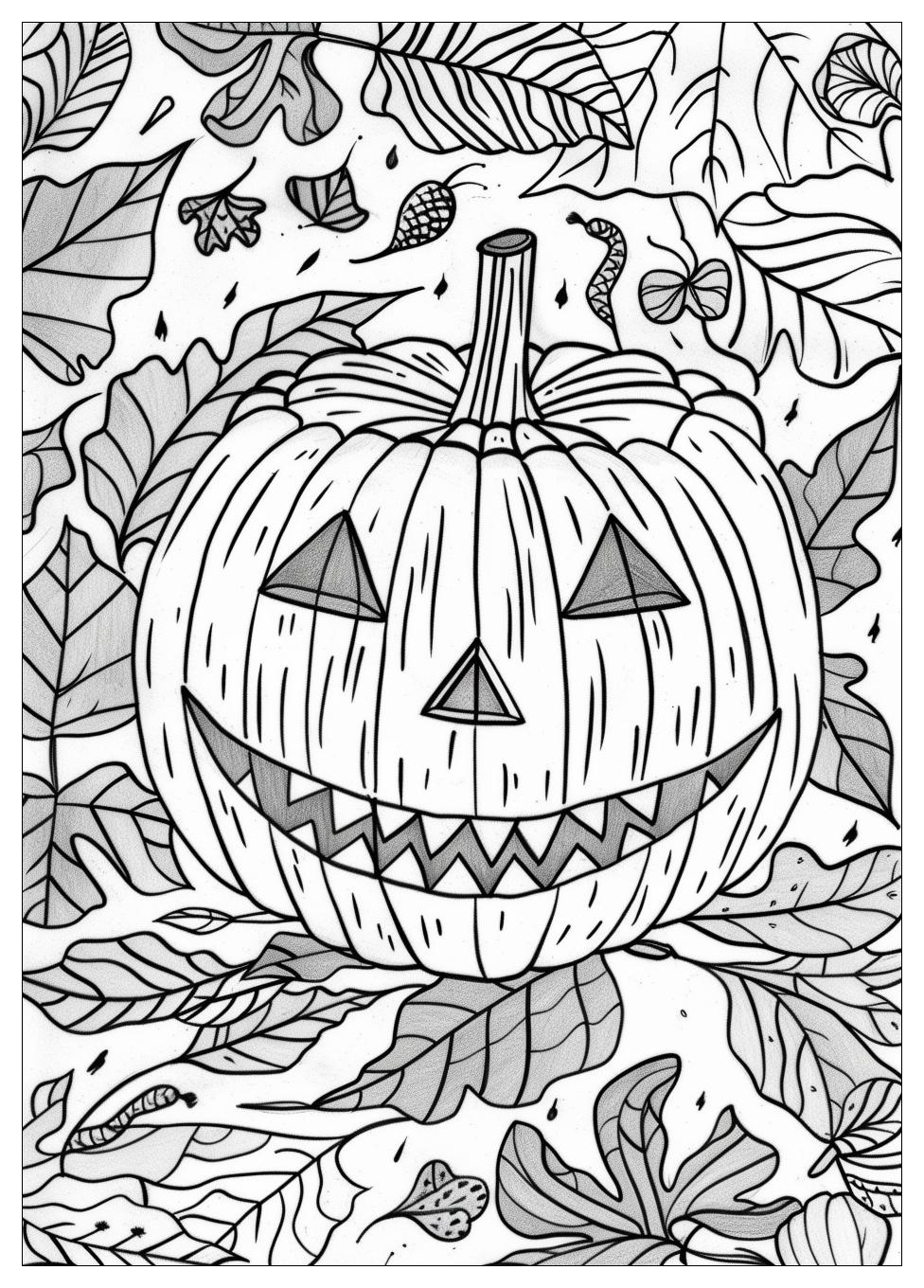 Jack O Lantern Coloring Pages-19