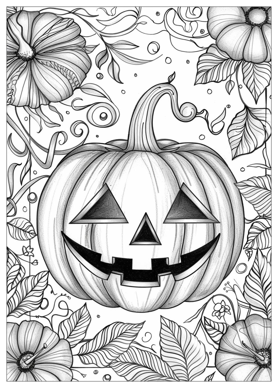 Jack O Lantern Coloring Pages-20