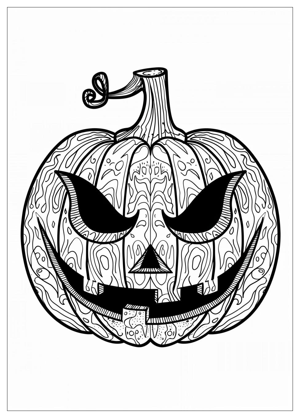 Jack O Lantern Coloring Pages-4