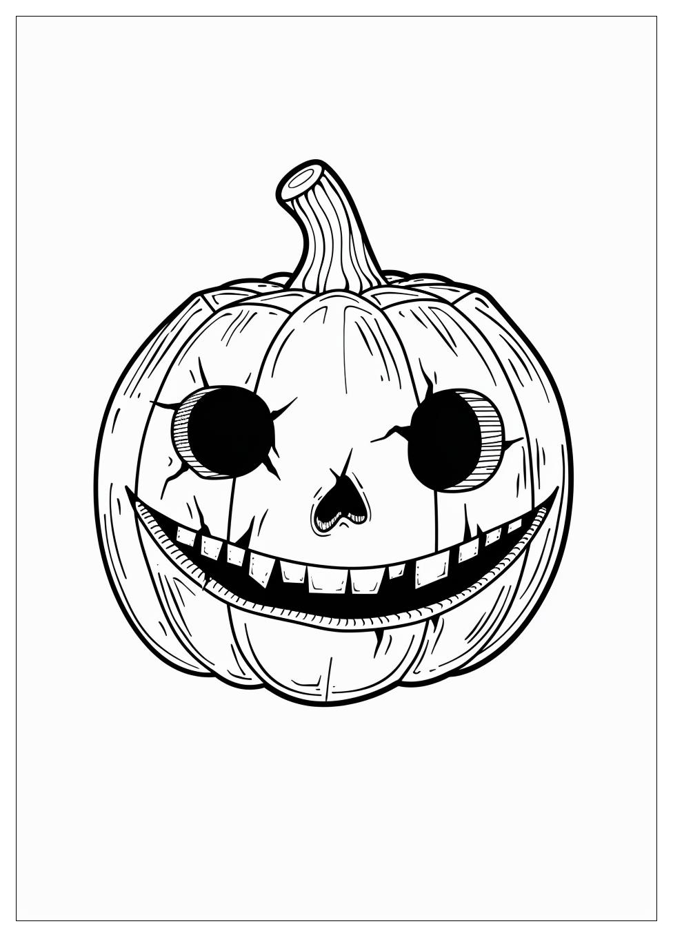 Jack O Lantern Coloring Pages-5