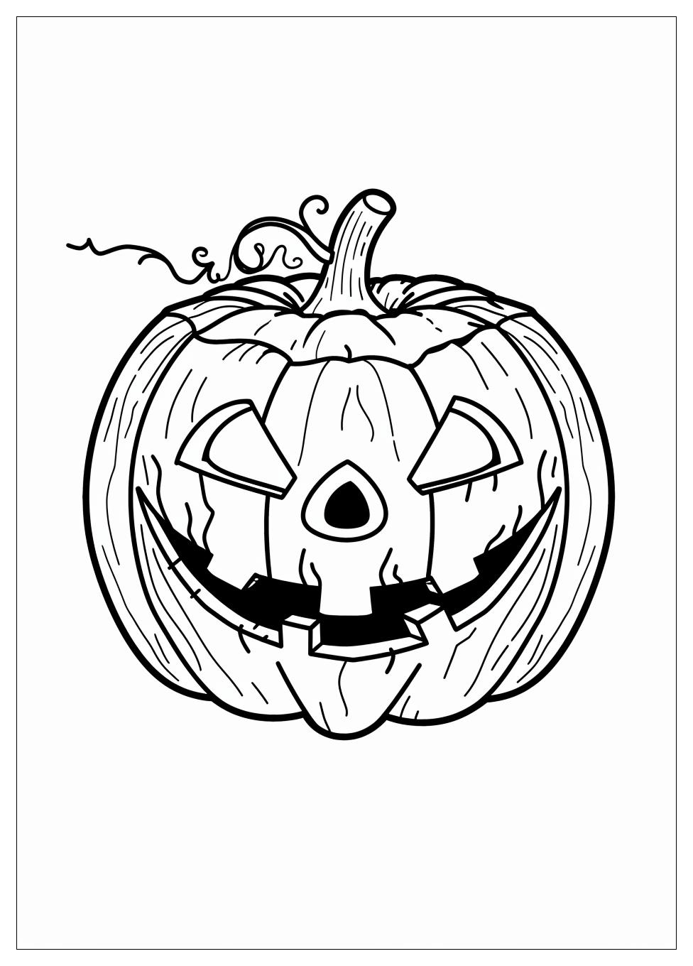 Jack O Lantern Coloring Pages-6