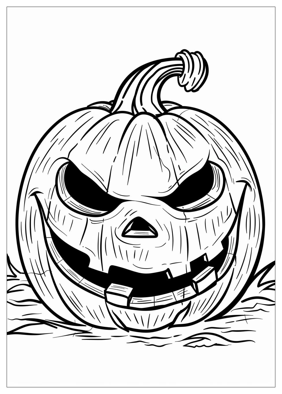 Jack O Lantern Coloring Pages-7