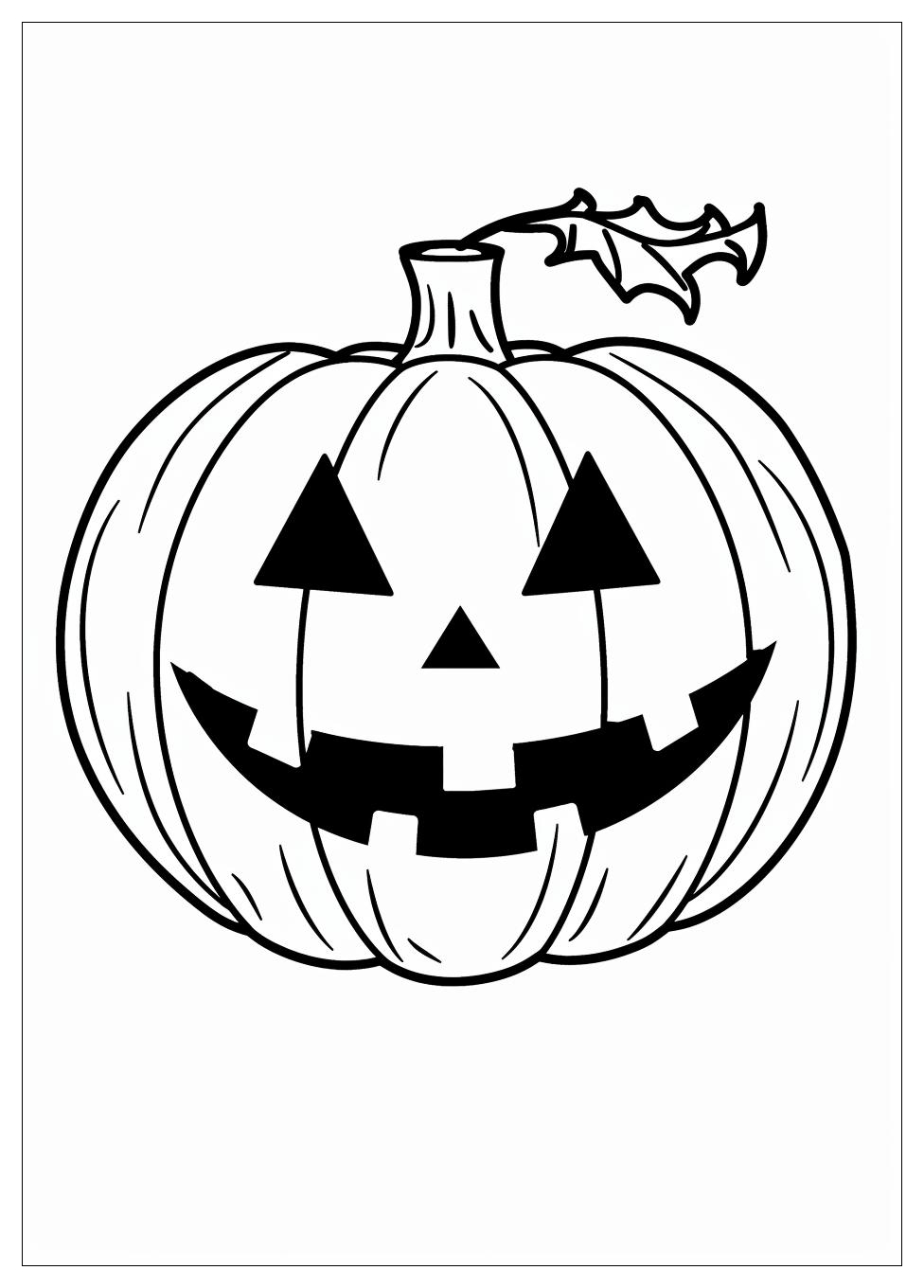 Jack O Lantern Coloring Pages-8