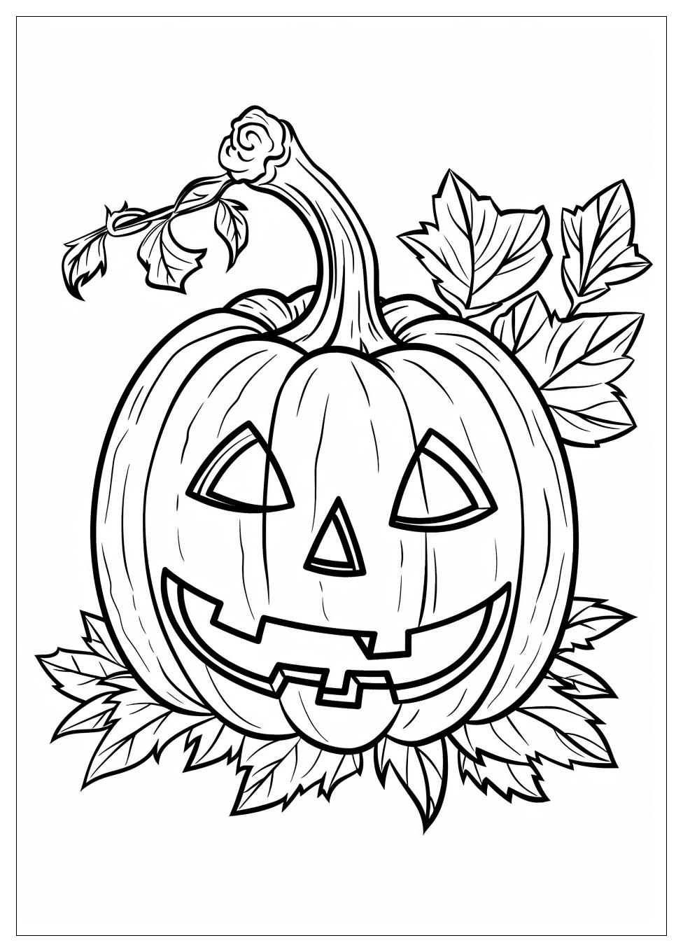 Jack O Lantern Coloring Pages-9