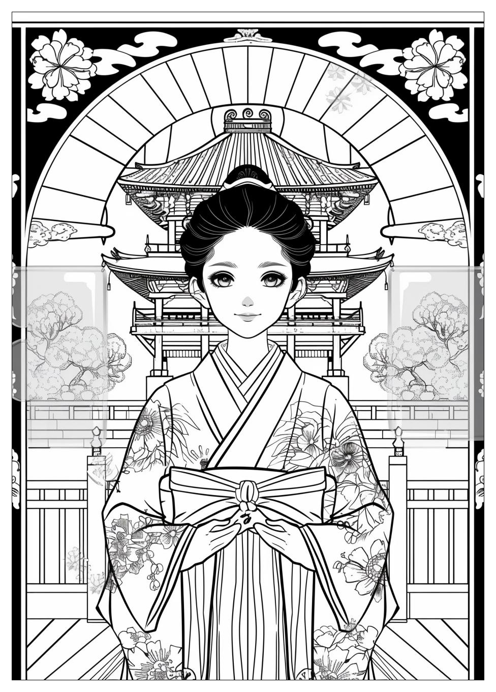 Japanese Coloring Pages-12