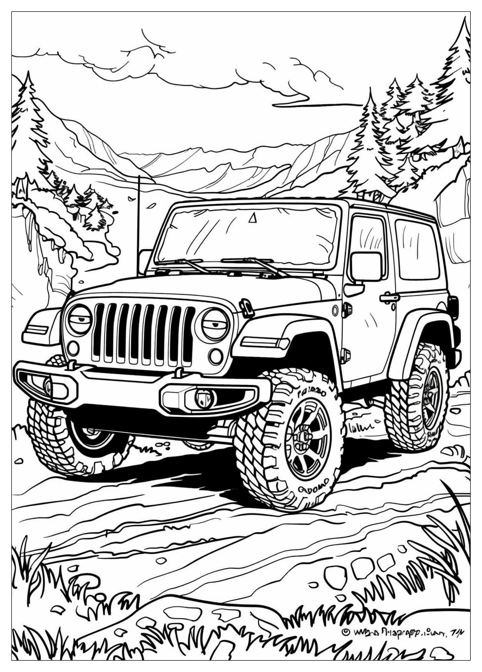 Jeep Coloring Pages-1