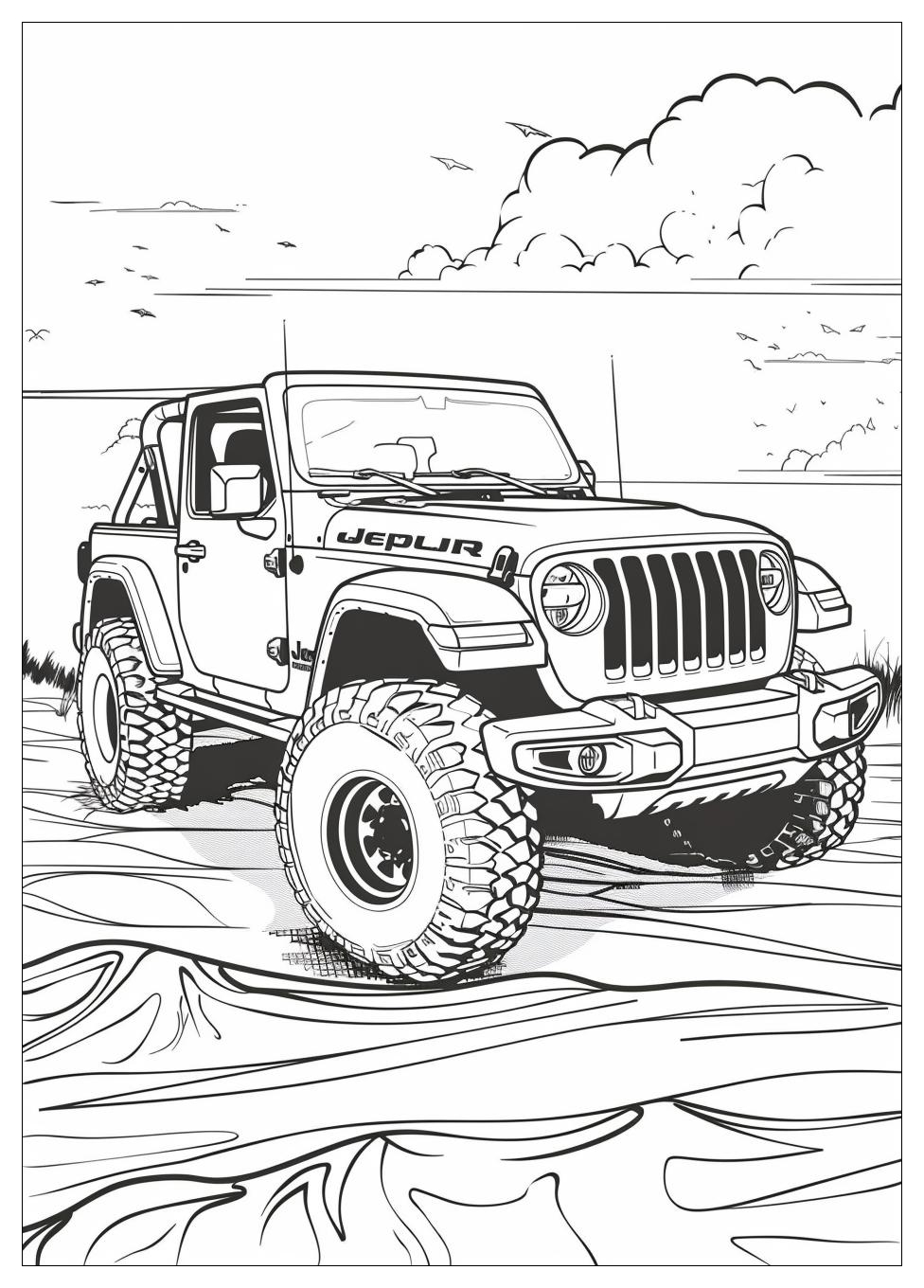 Jeep Coloring Pages-11