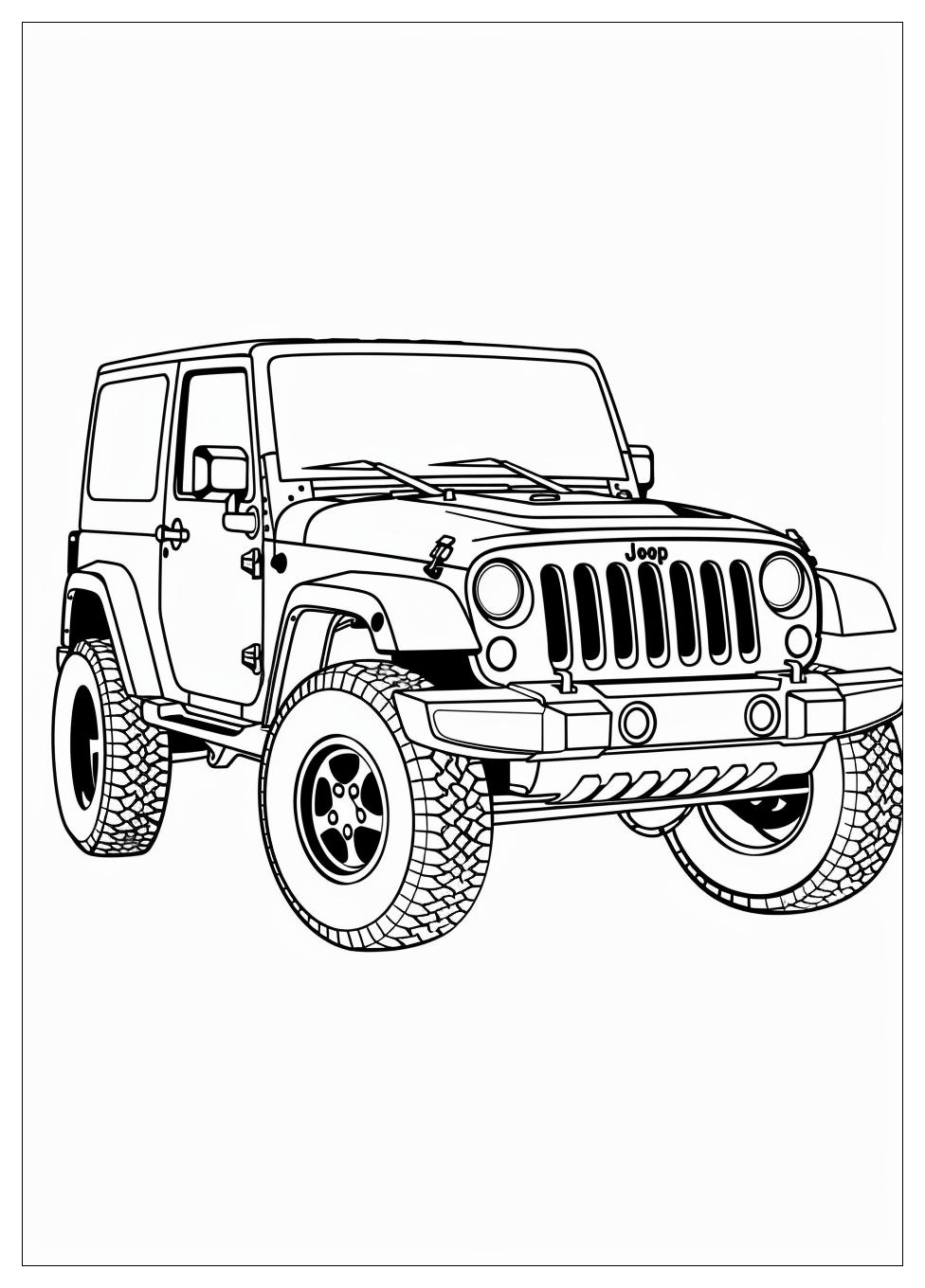 Jeep Coloring Pages-12