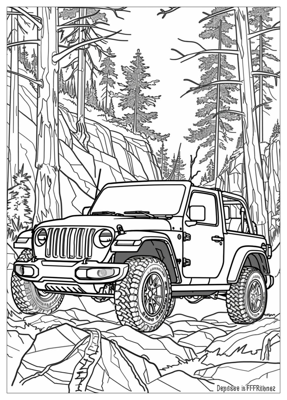 Jeep Coloring Pages-13