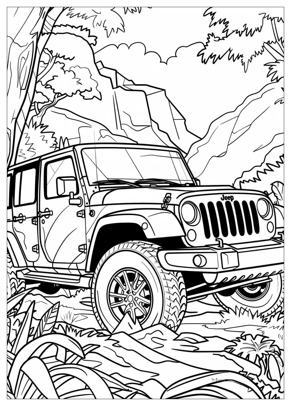 Jeep Coloring Pages-7