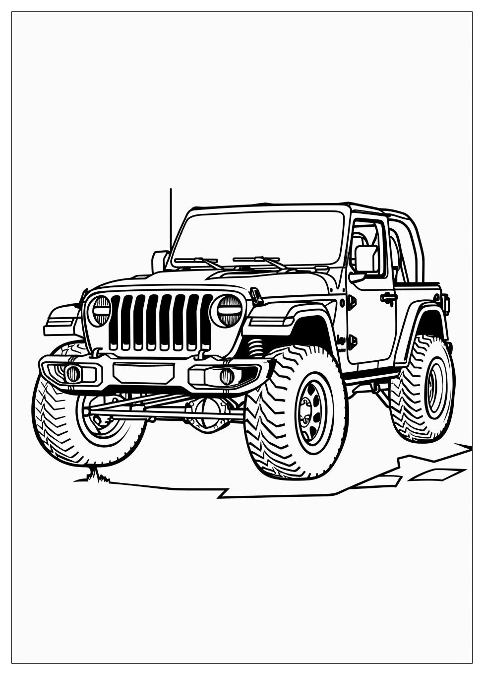 Jeep Coloring Pages-8