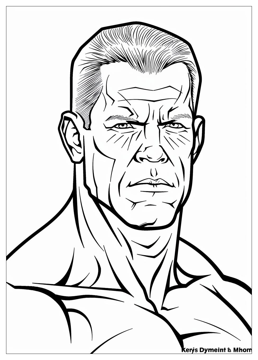 John Cena Coloring Pages-1