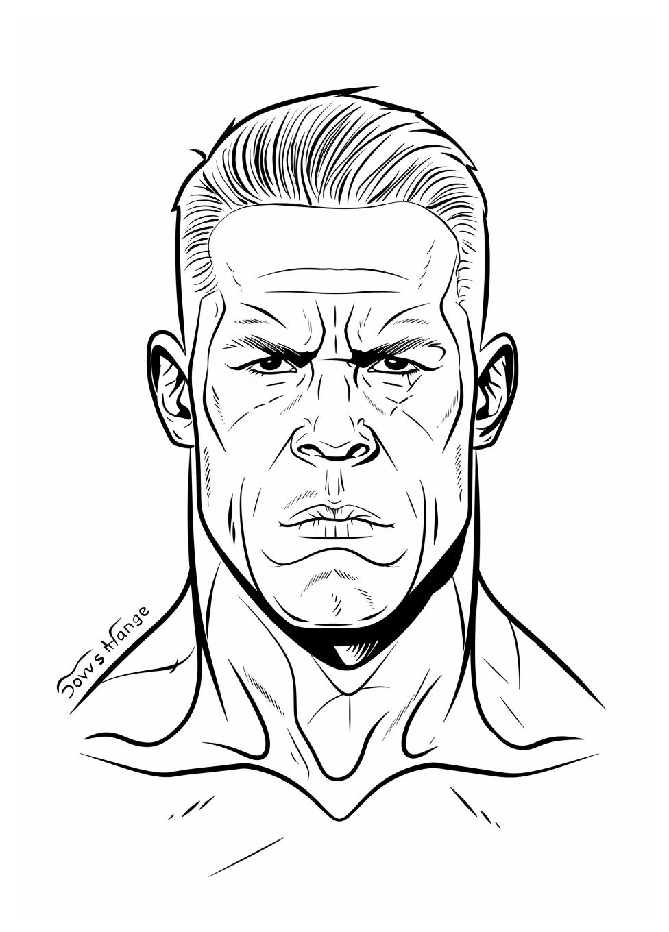 John Cena Coloring Pages-12