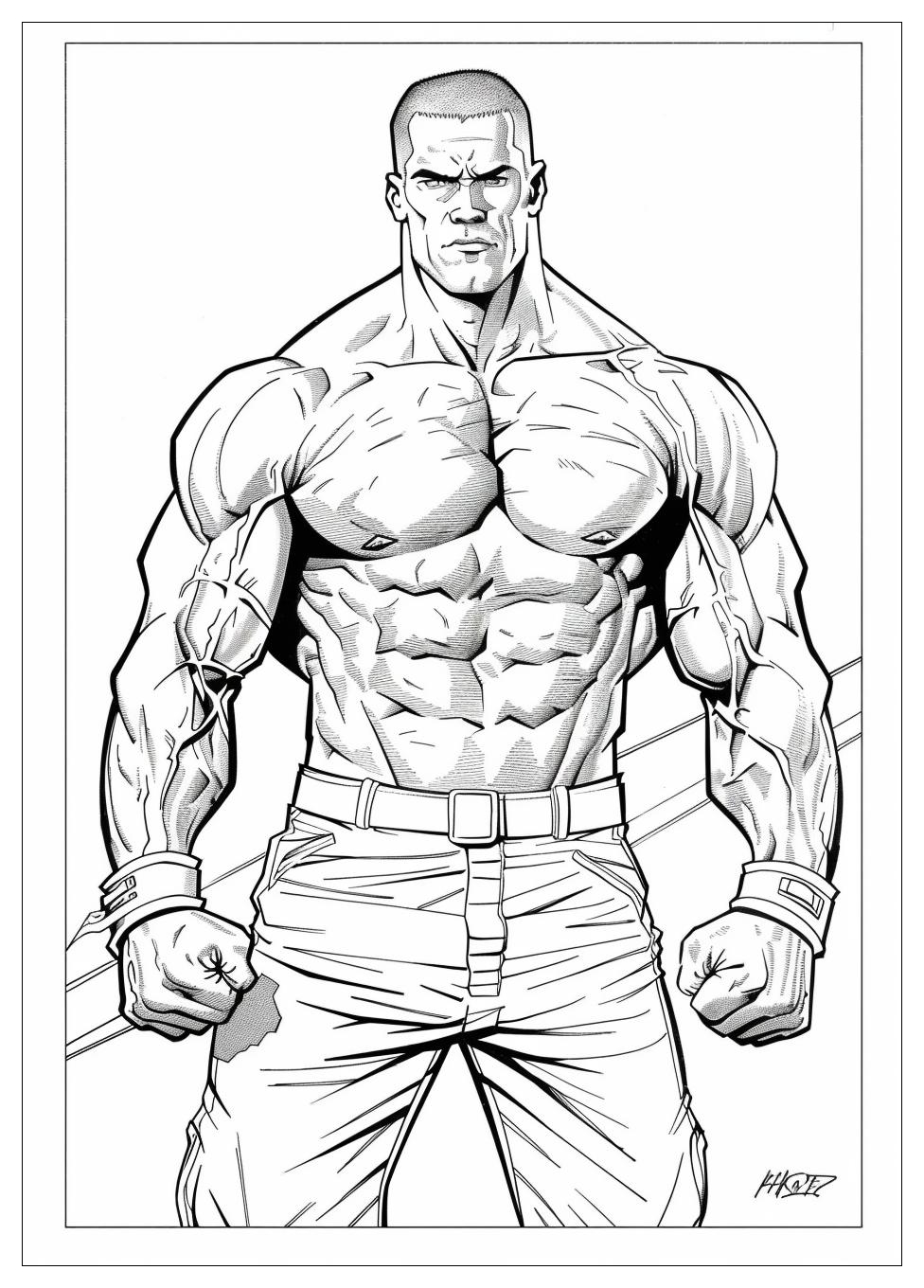 John Cena Coloring Pages-16