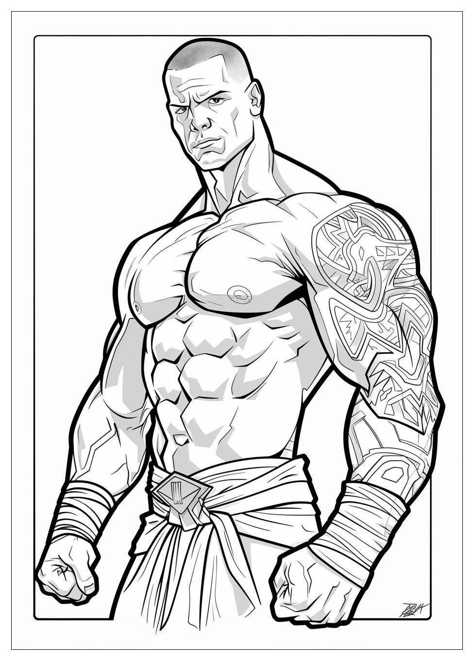 John Cena Coloring Pages-20