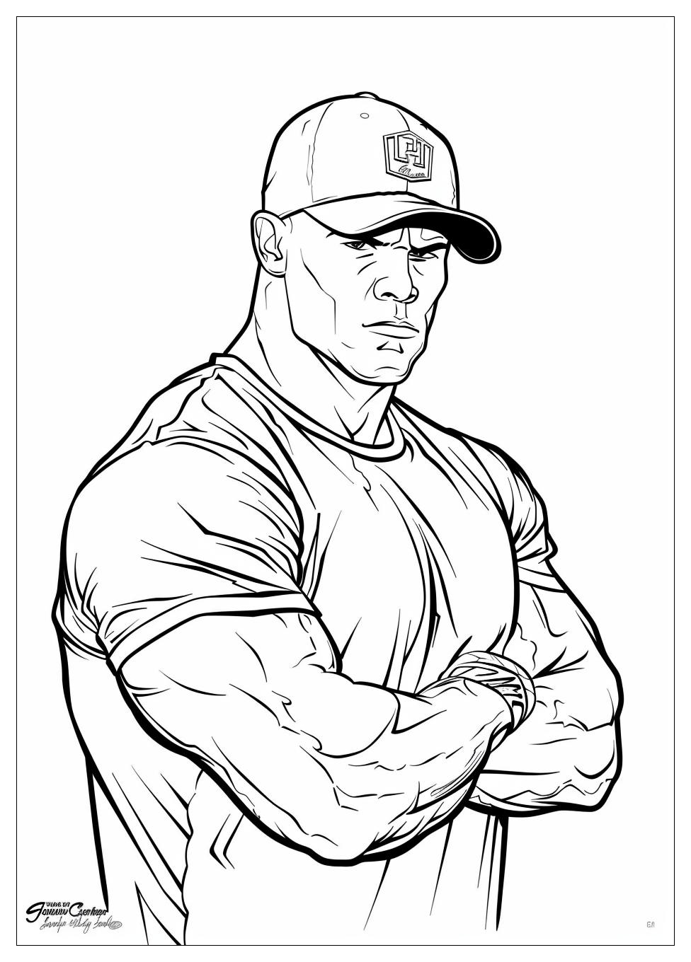 John Cena Coloring Pages-5