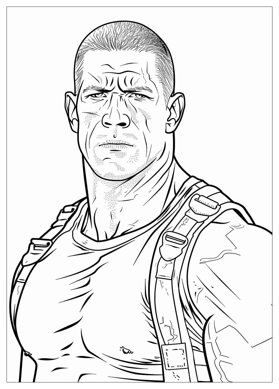 John Cena Coloring Pages-9