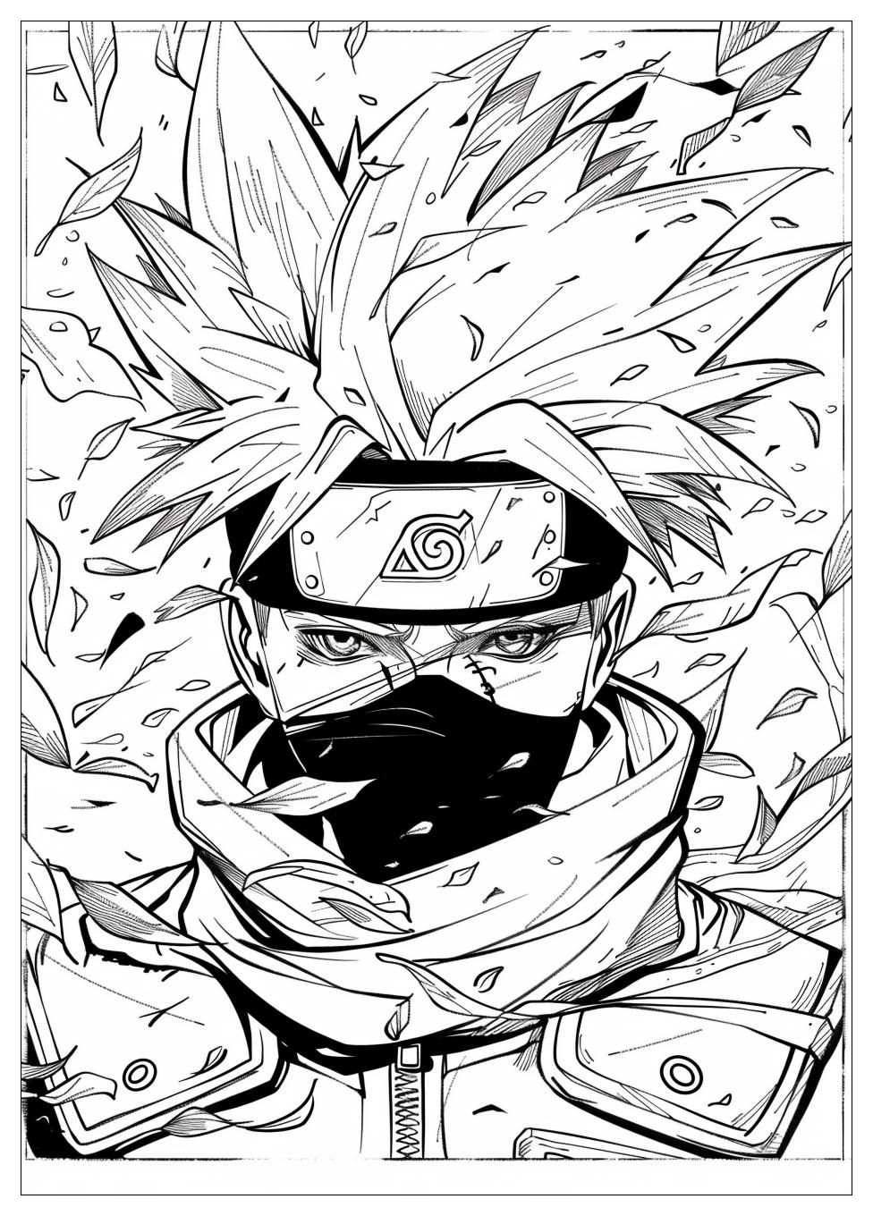 Kakashi Coloring Pages-1