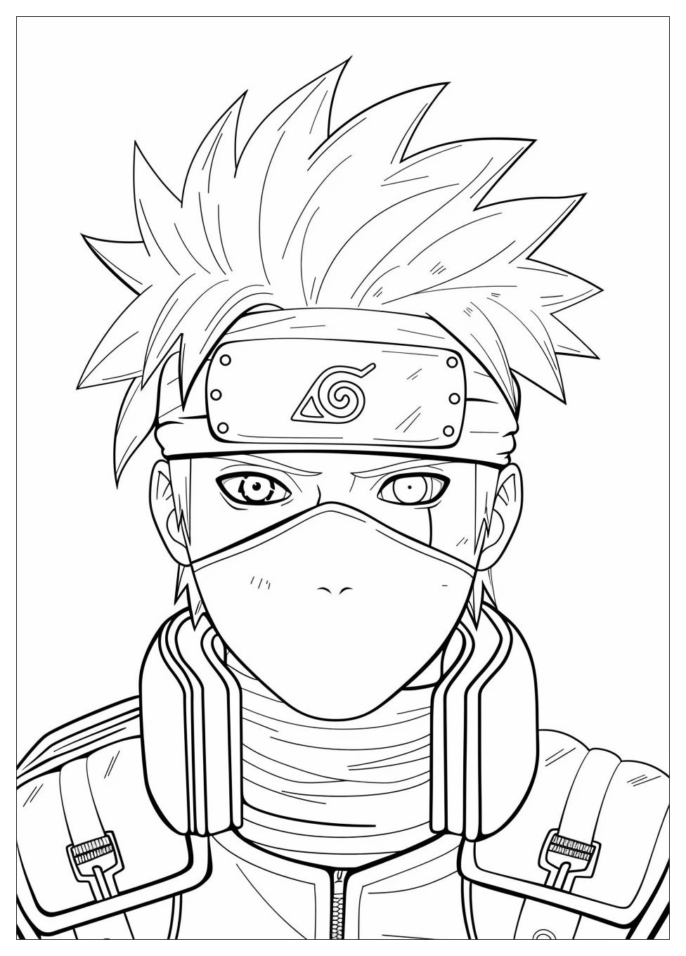 Kakashi Coloring Pages-11