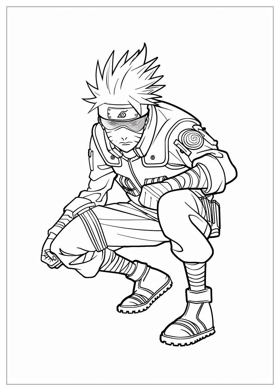 Kakashi Coloring Pages-12