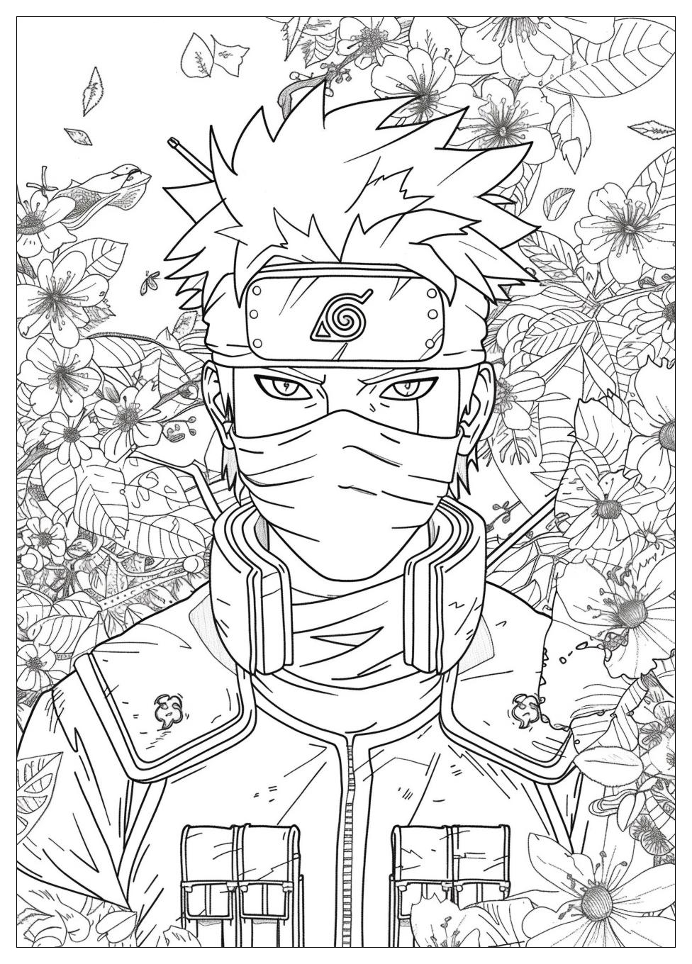 Kakashi Coloring Pages-15