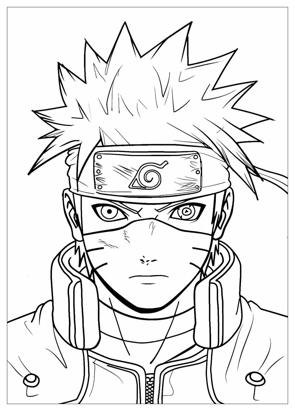 Kakashi Coloring Pages-16