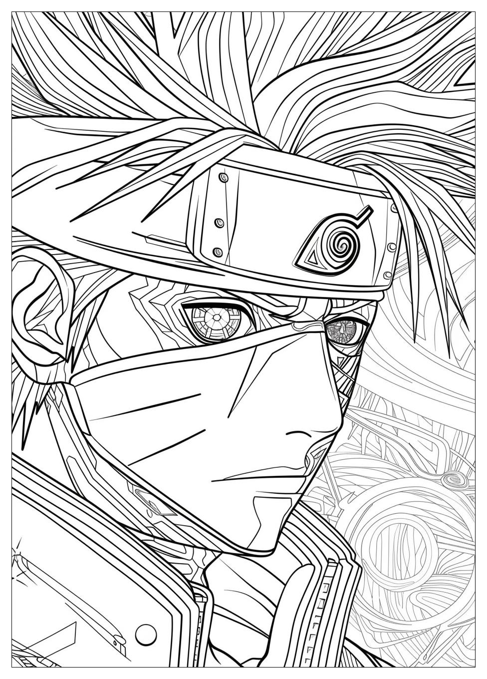 Kakashi Coloring Pages-3