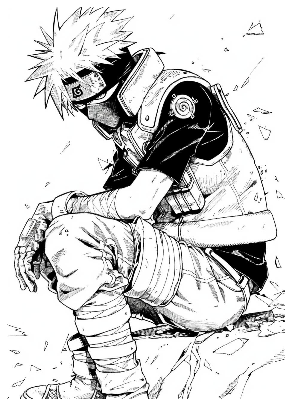 Kakashi Coloring Pages-4