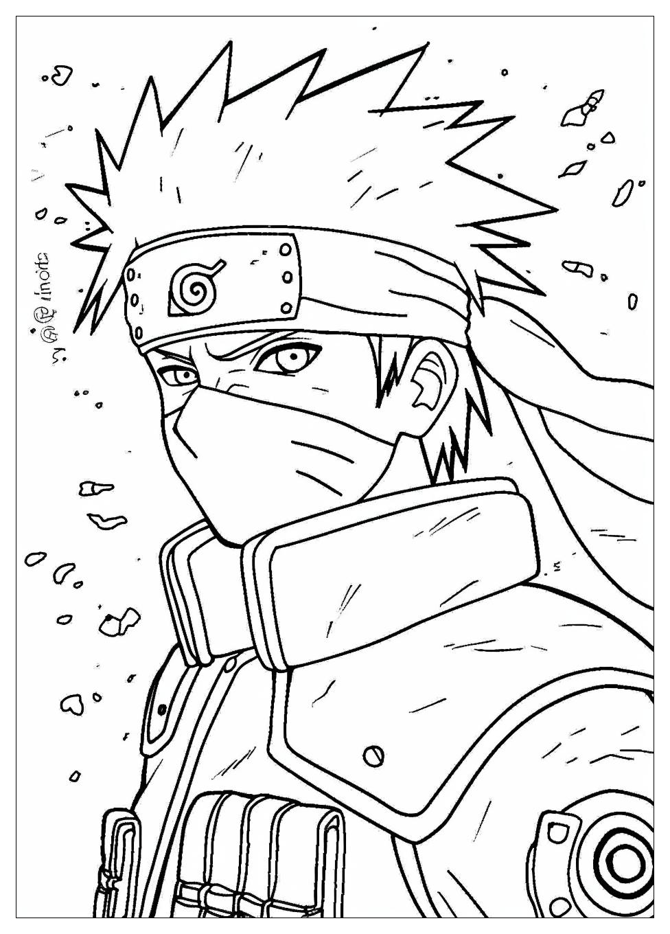 Kakashi Coloring Pages-6