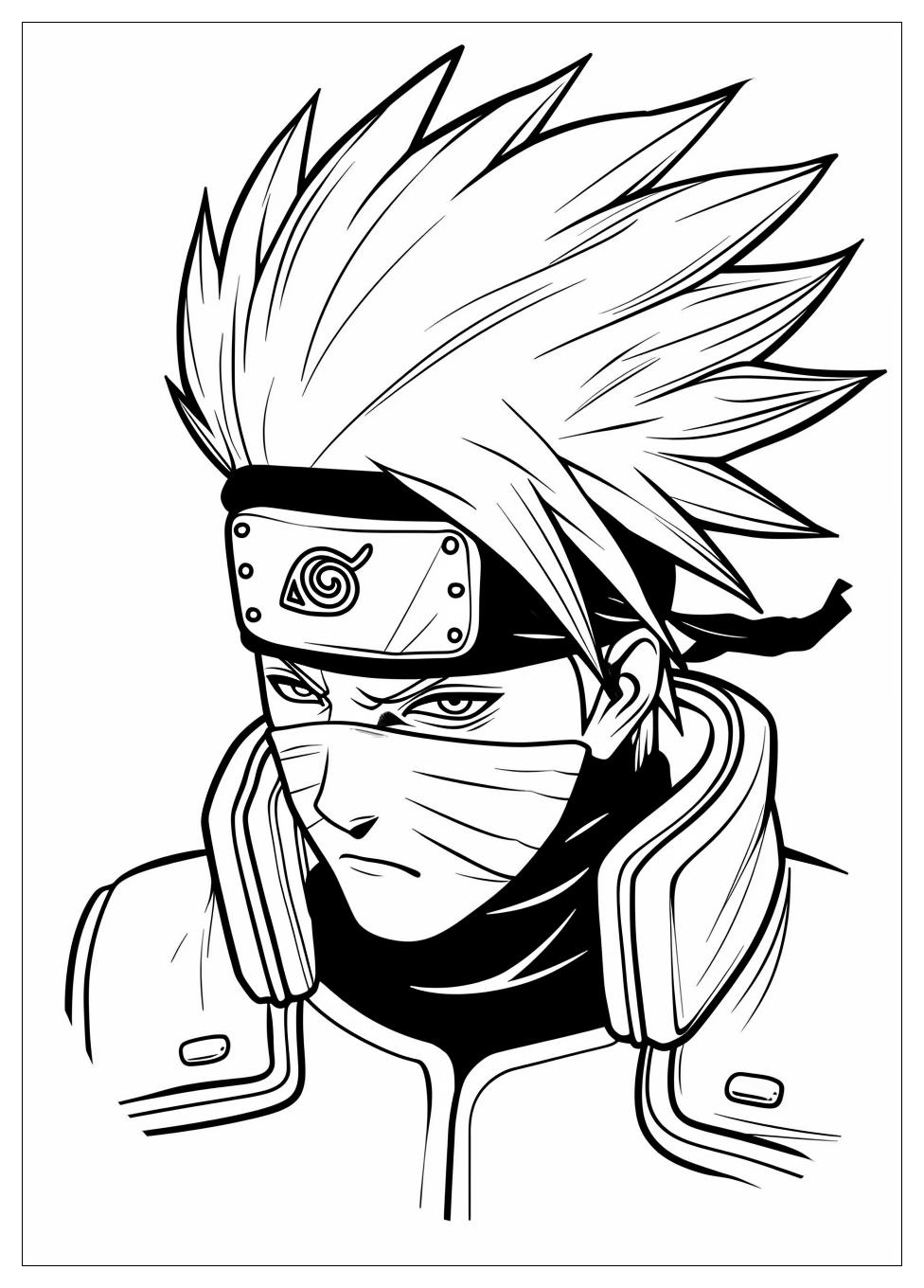 Kakashi Coloring Pages-7