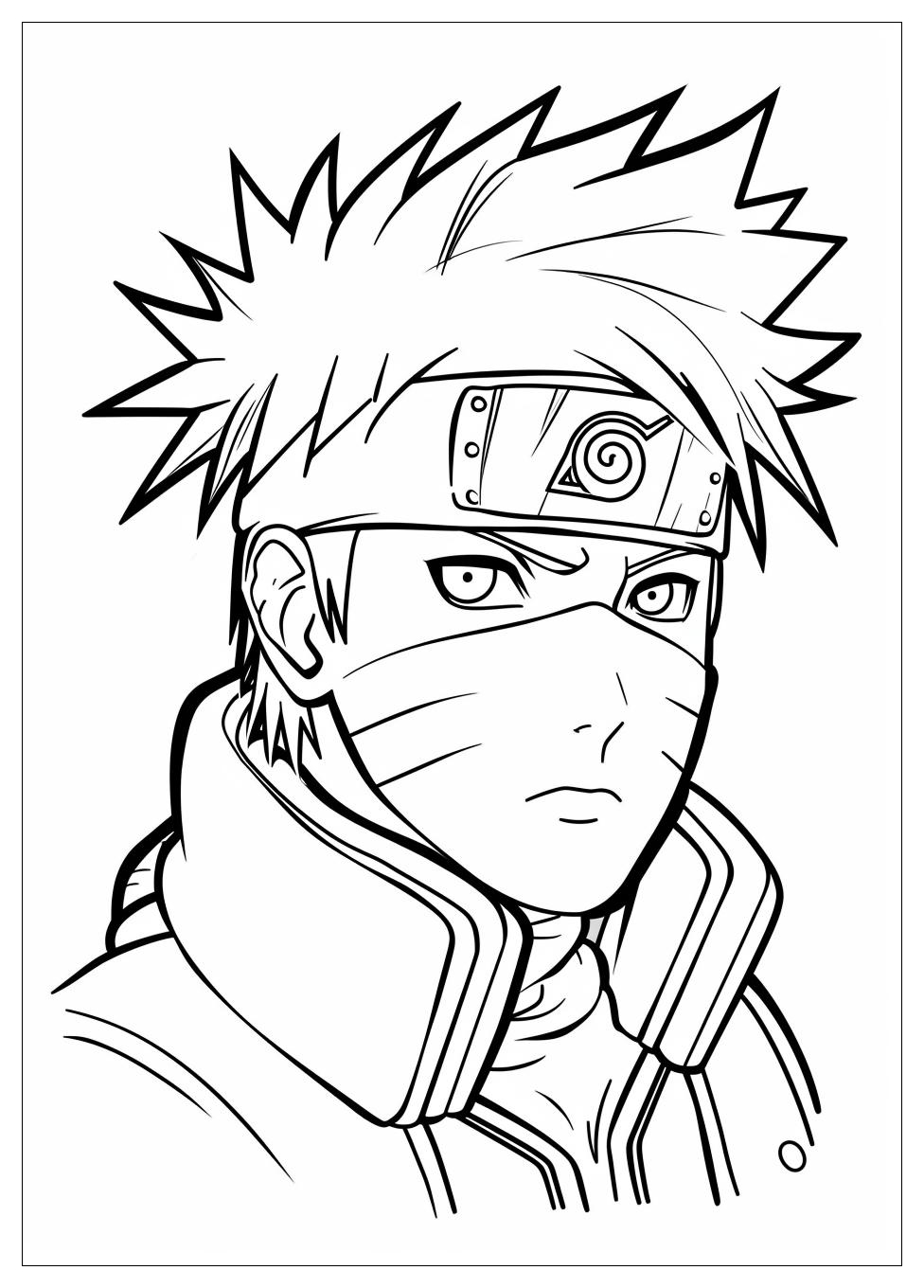 Kakashi Coloring Pages-8