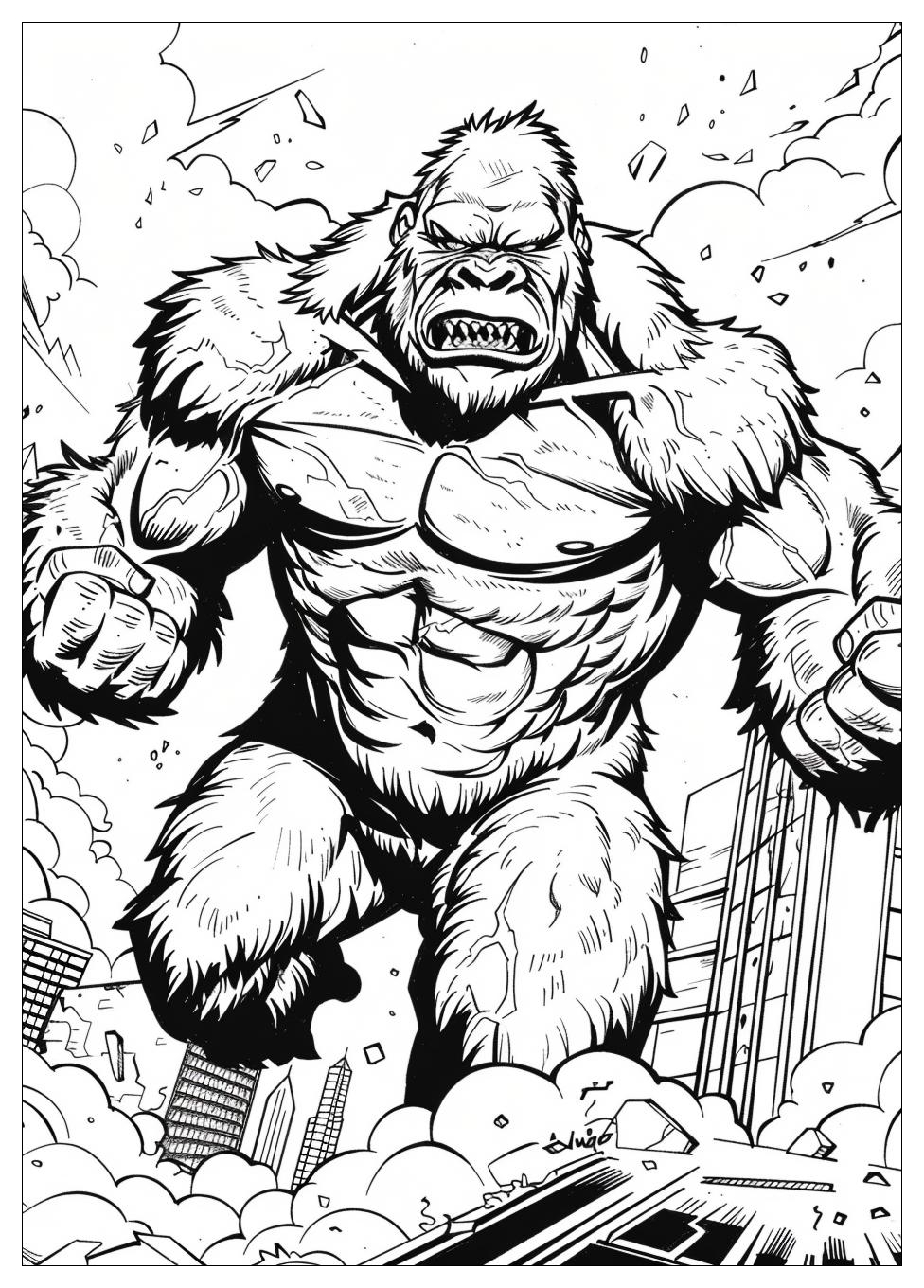 King Kong Coloring Pages-11