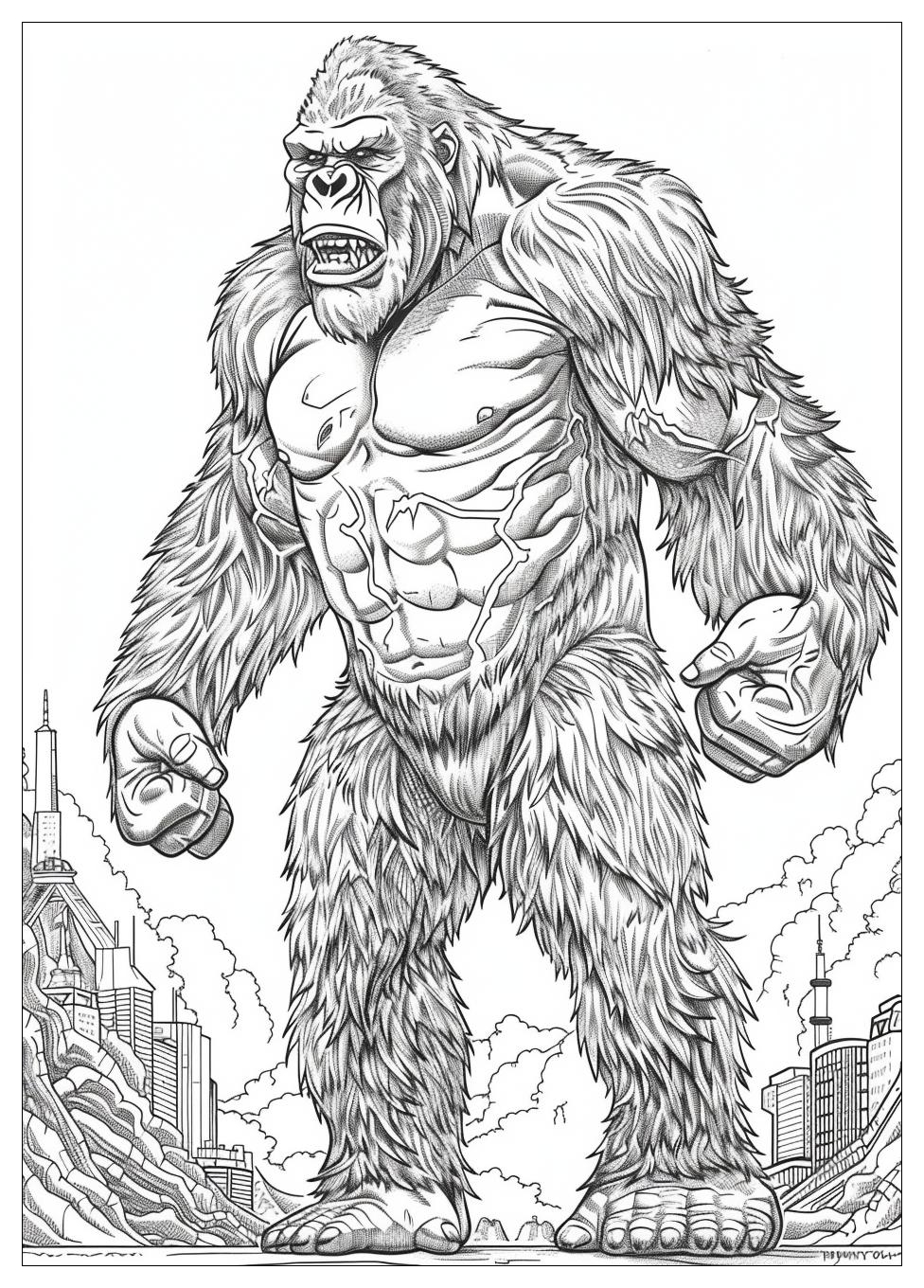 King Kong Coloring Pages-14