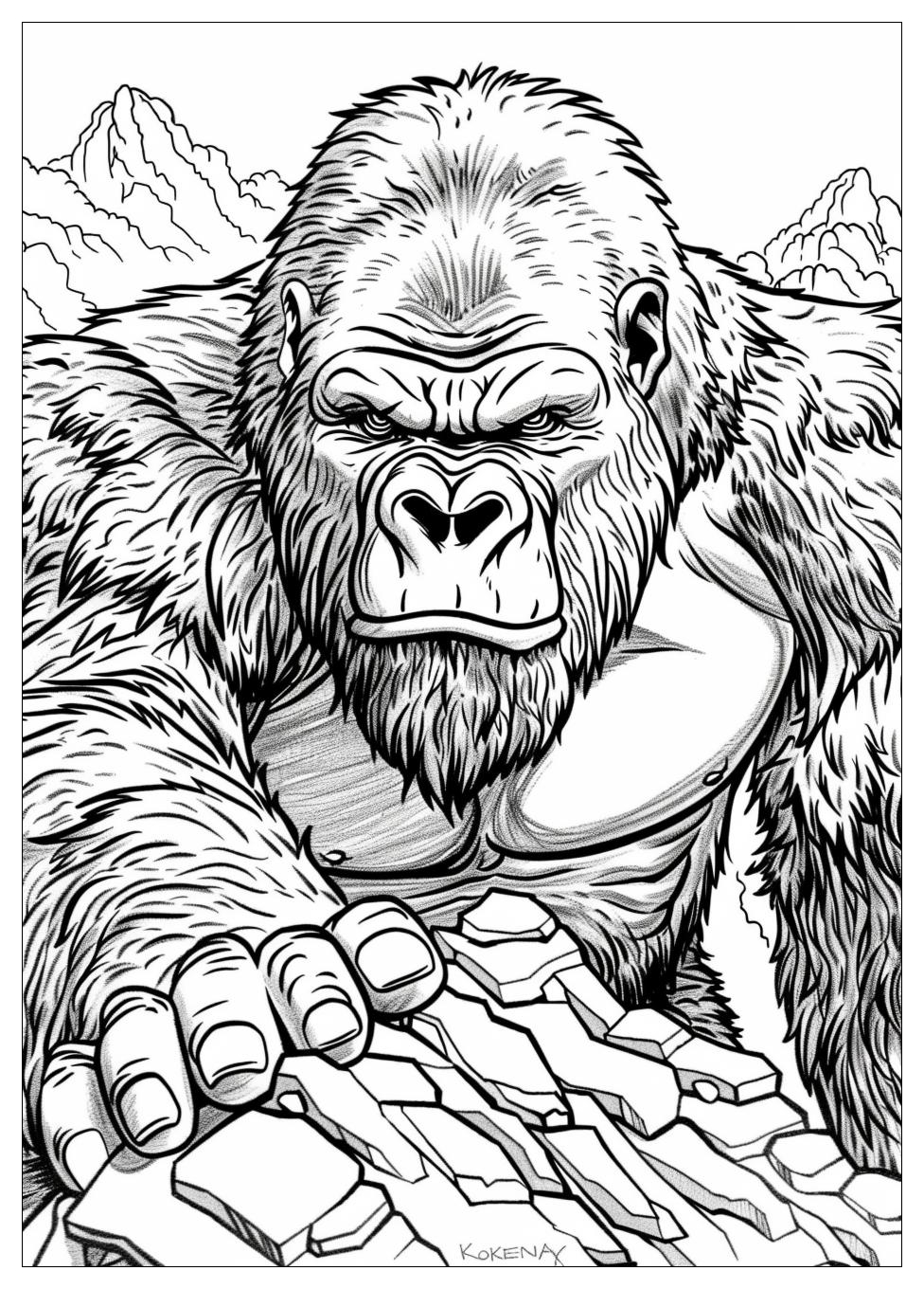 King Kong Coloring Pages-18