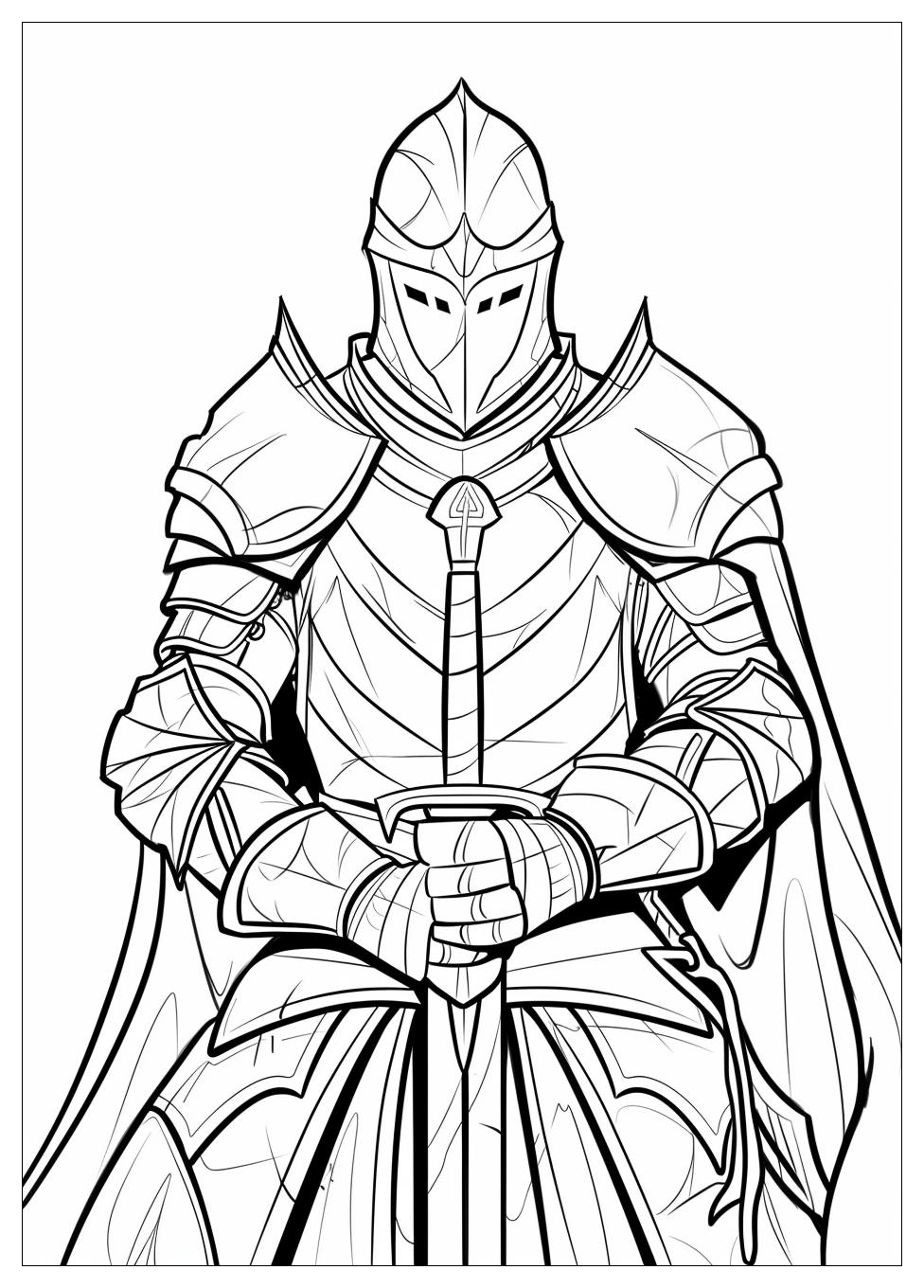 Knight Coloring Pages-10