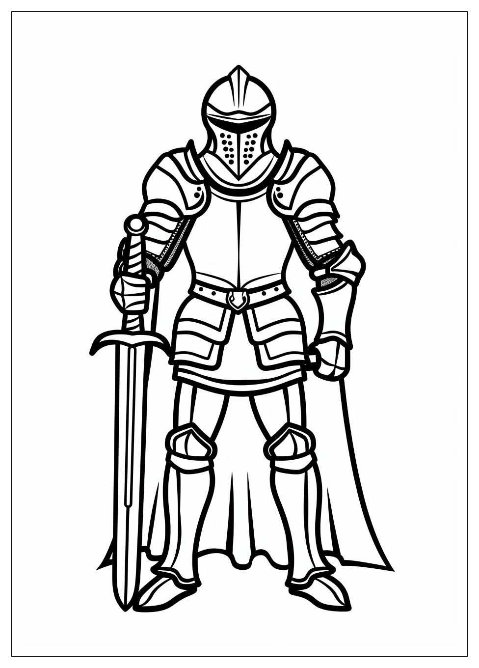 Knight Coloring Pages-11